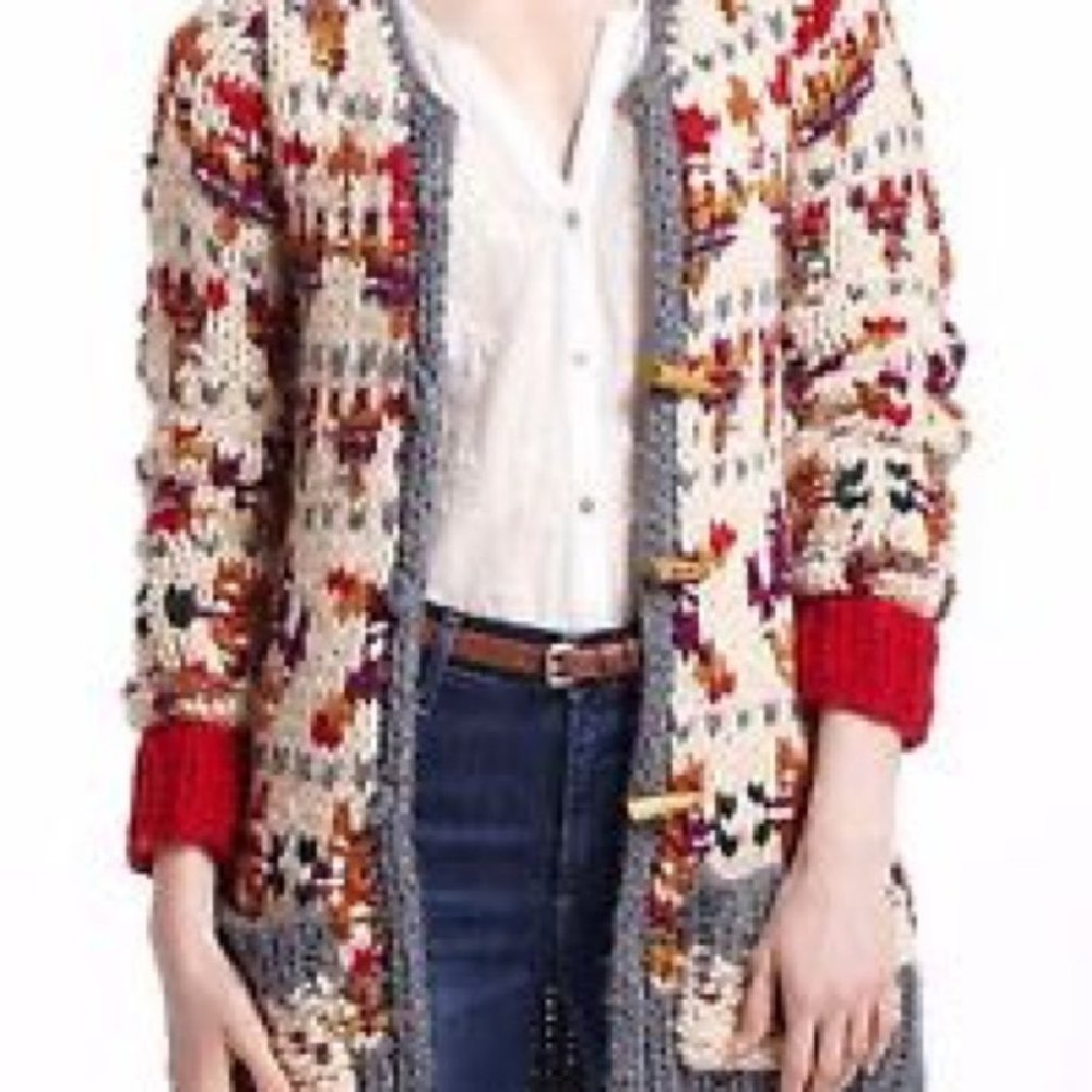 Chunky Knit Toggle Button Cardigan by Sleeping Sno